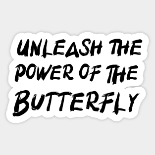 Butterfly power, Swimming cool design v1 Sticker